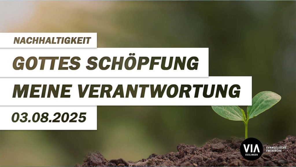 Gottes Schöpfung – Meine Verantwortung